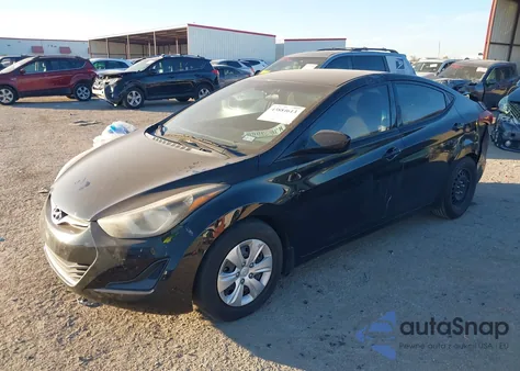 2016 Hyundai Elantra Se из США, поврежденный, VIN 5NPDH4AE9GH774451